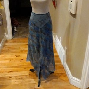 Handkerchief hem, long skirt